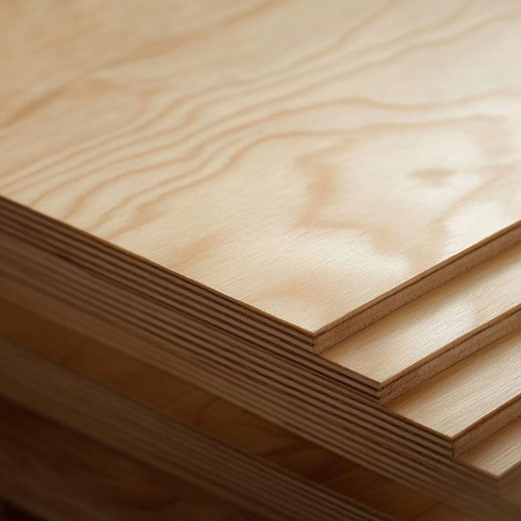 Layered plywood panels