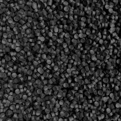 Black polymer granules